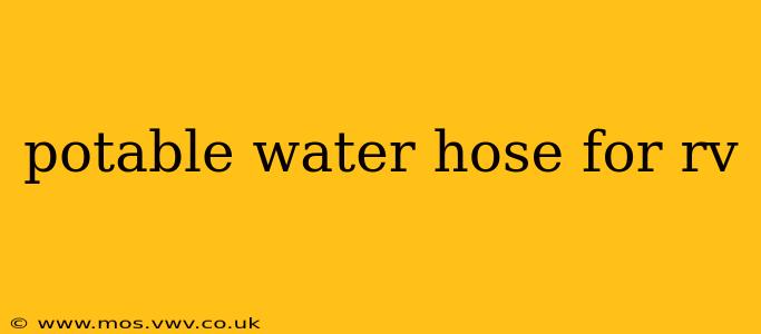 potable water hose for rv