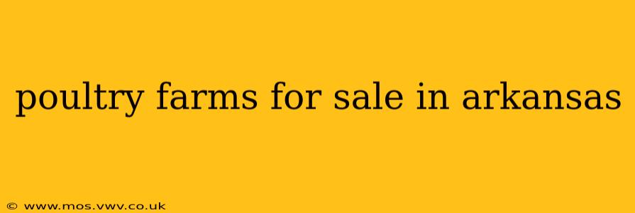 poultry farms for sale in arkansas