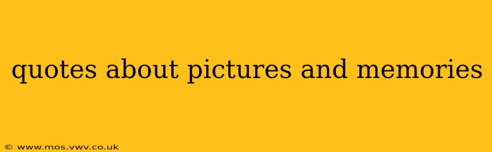 quotes about pictures and memories