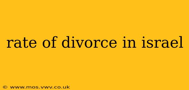 rate of divorce in israel