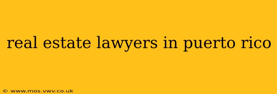 real estate lawyers in puerto rico