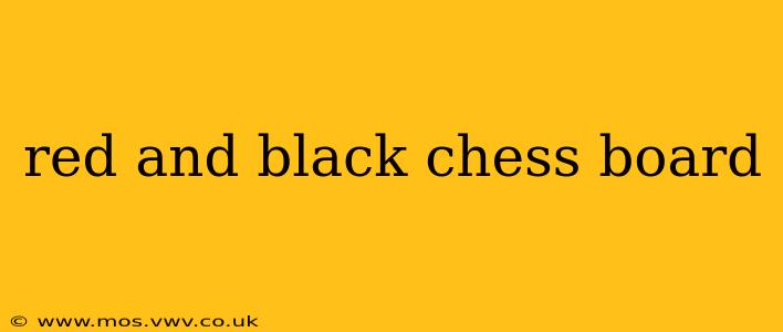 red and black chess board