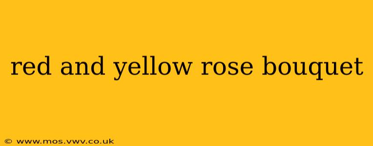 red and yellow rose bouquet