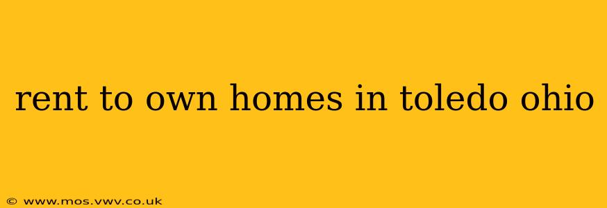 rent to own homes in toledo ohio
