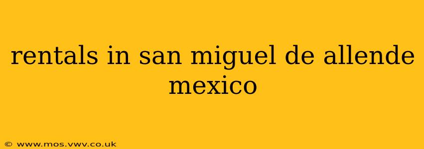 rentals in san miguel de allende mexico