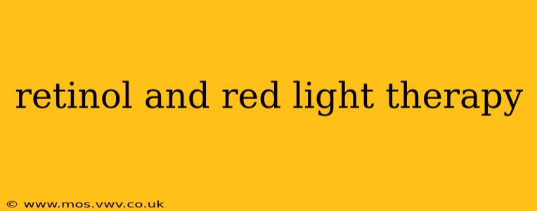 retinol and red light therapy