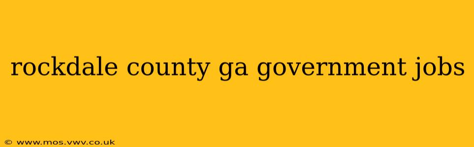 rockdale county ga government jobs