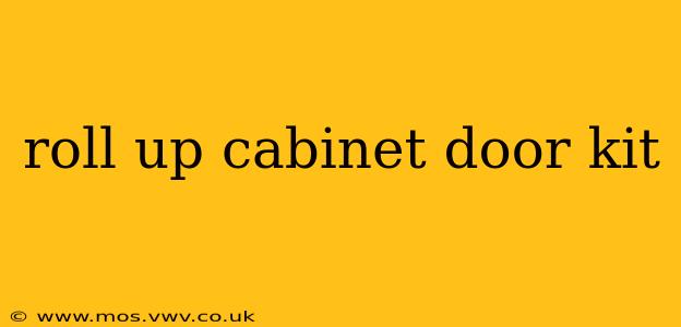 roll up cabinet door kit