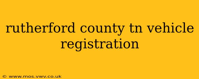 rutherford county tn vehicle registration
