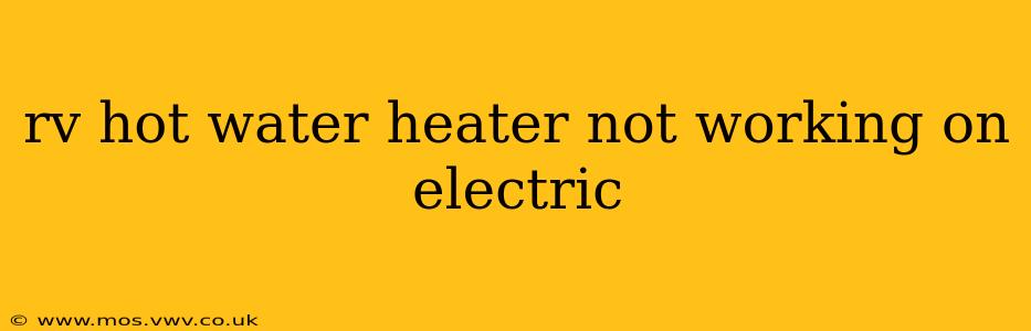 rv hot water heater not working on electric