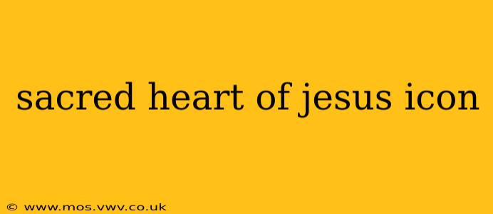 sacred heart of jesus icon
