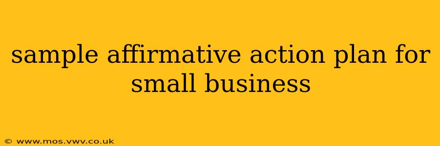 sample affirmative action plan for small business