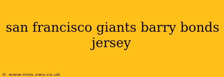 san francisco giants barry bonds jersey