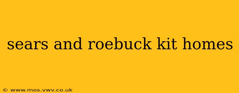 sears and roebuck kit homes