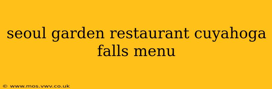 seoul garden restaurant cuyahoga falls menu