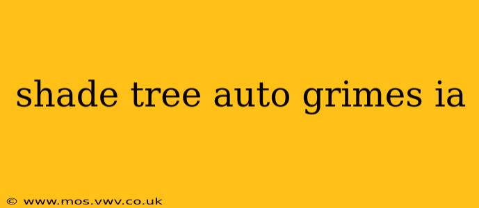 shade tree auto grimes ia
