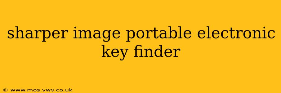 sharper image portable electronic key finder