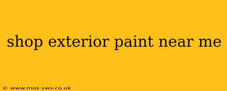 shop exterior paint near me