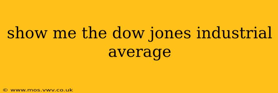 show me the dow jones industrial average