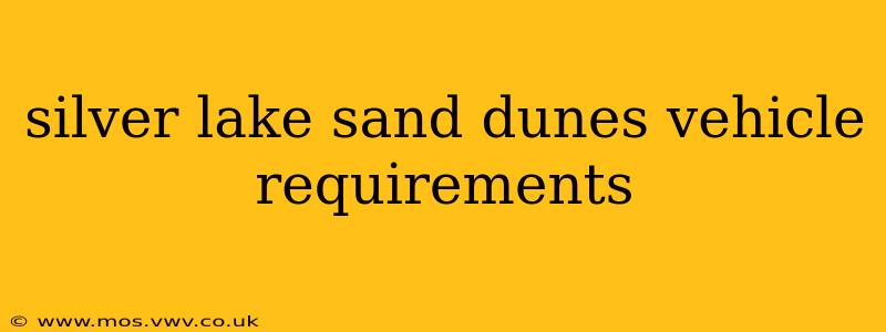 silver lake sand dunes vehicle requirements