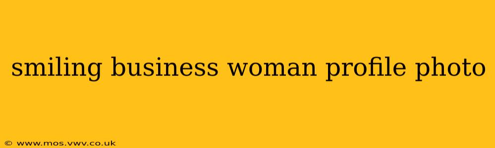 smiling business woman profile photo