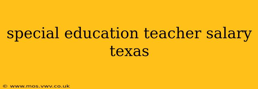 special education teacher salary texas