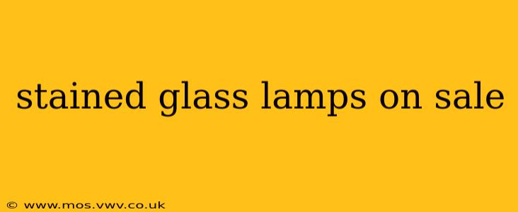 stained glass lamps on sale
