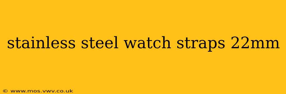 stainless steel watch straps 22mm
