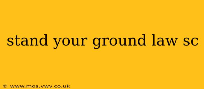 stand your ground law sc