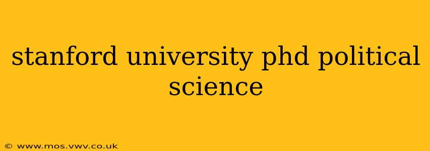 stanford university phd political science