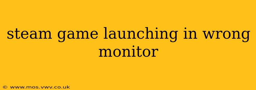 steam game launching in wrong monitor