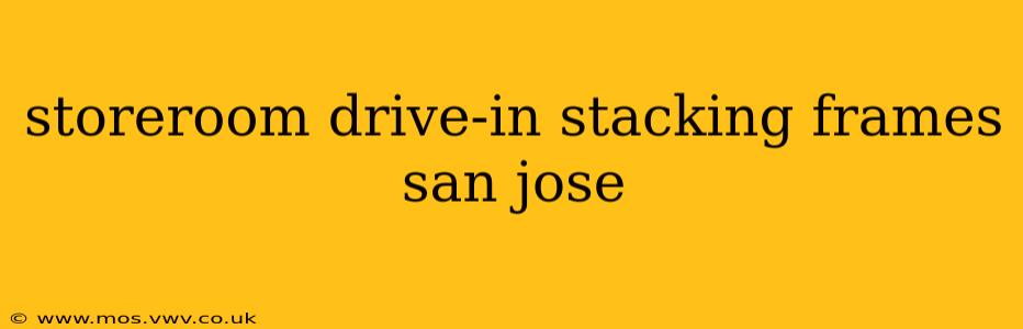 storeroom drive-in stacking frames san jose
