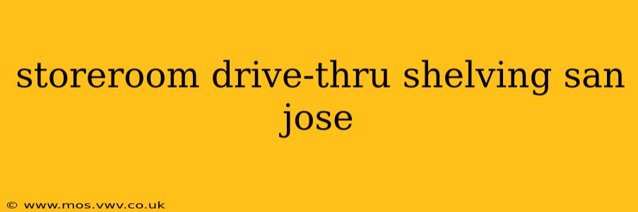 storeroom drive-thru shelving san jose