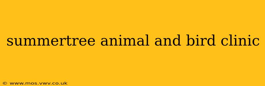 summertree animal and bird clinic
