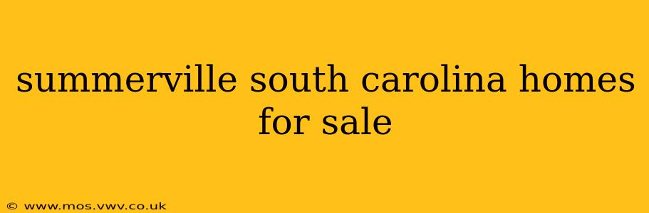 summerville south carolina homes for sale