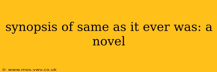 synopsis of same as it ever was: a novel