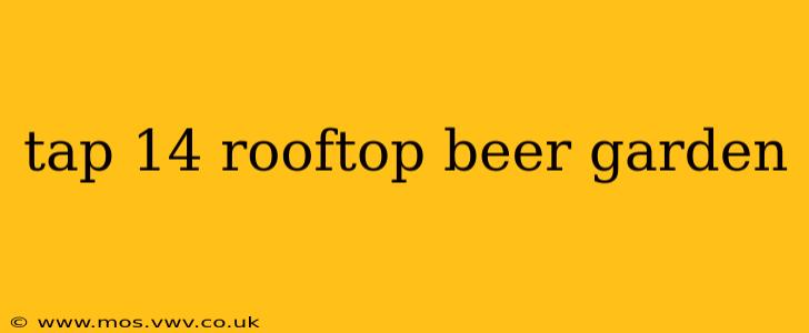 tap 14 rooftop beer garden