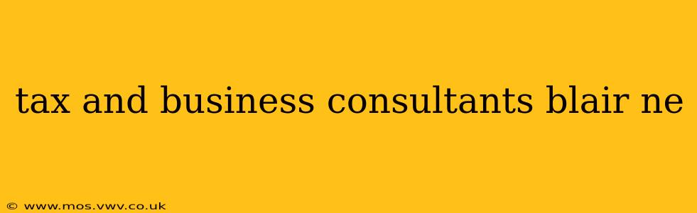 tax and business consultants blair ne