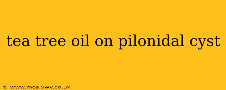 tea tree oil on pilonidal cyst