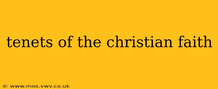 tenets of the christian faith