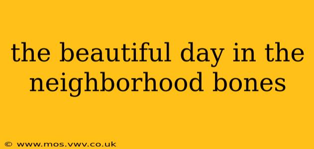the beautiful day in the neighborhood bones