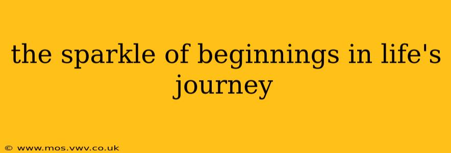 the sparkle of beginnings in life's journey