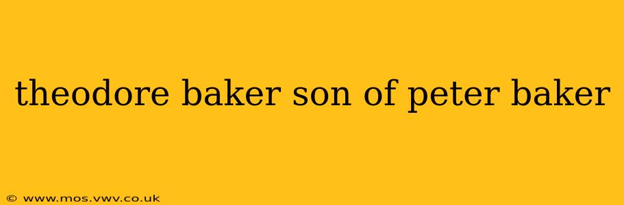 theodore baker son of peter baker