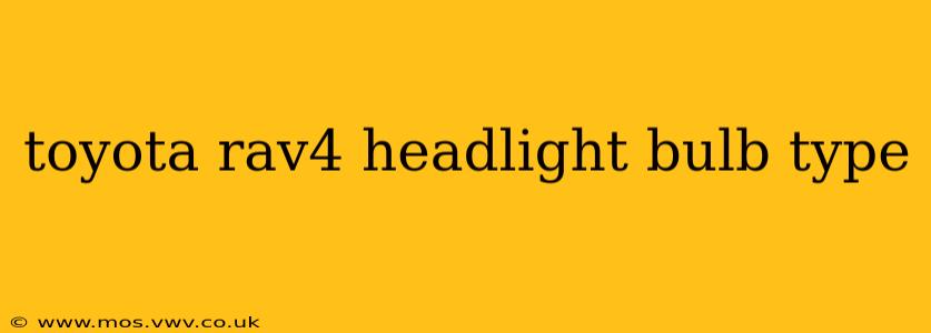 toyota rav4 headlight bulb type