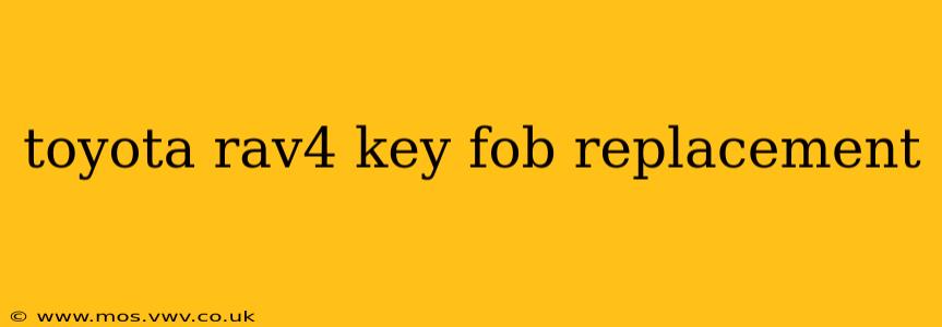 toyota rav4 key fob replacement