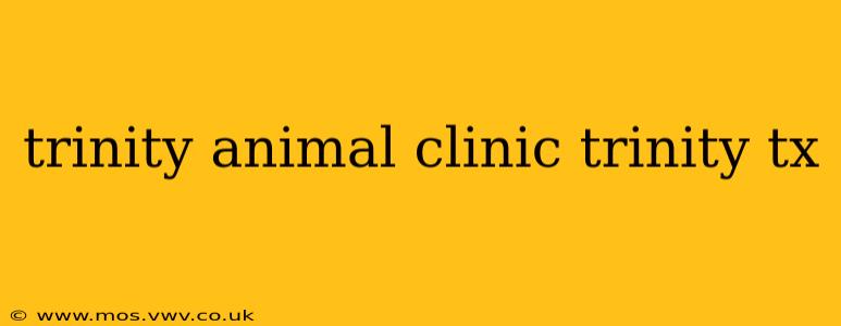 trinity animal clinic trinity tx