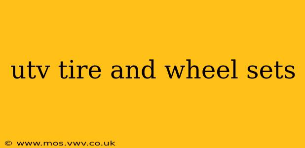 utv tire and wheel sets