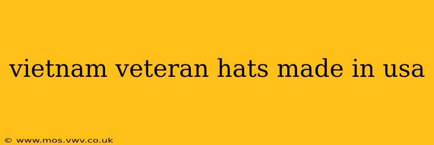 vietnam veteran hats made in usa
