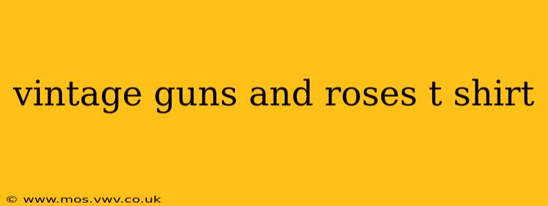 vintage guns and roses t shirt