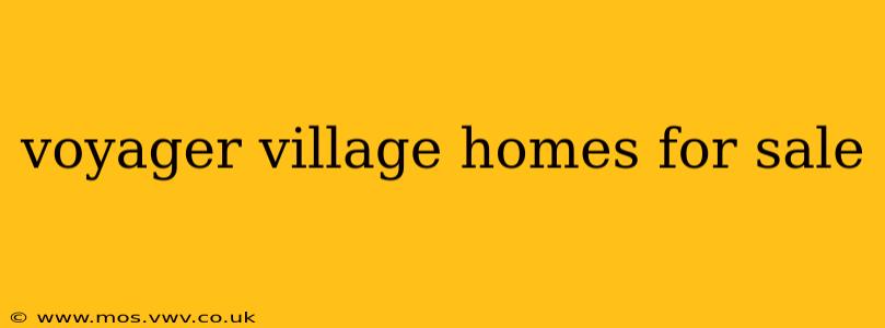 voyager village homes for sale